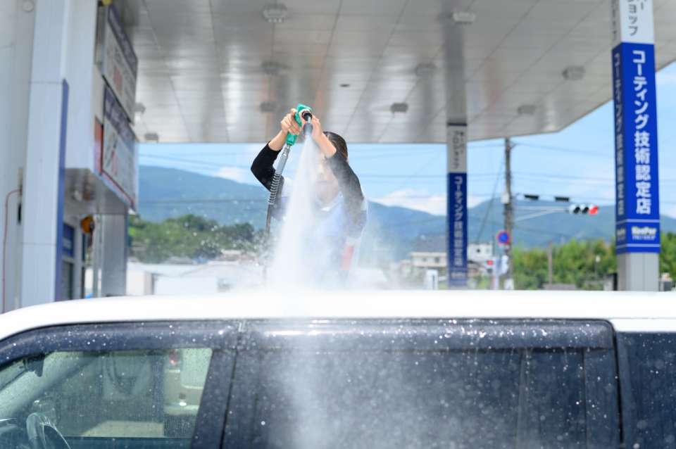 川福石油 KeePerプロショップ高野口SS スタッフ・施工風景