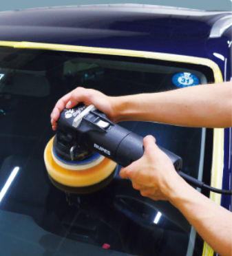 ガラスのウロコ取り施工のイメージ