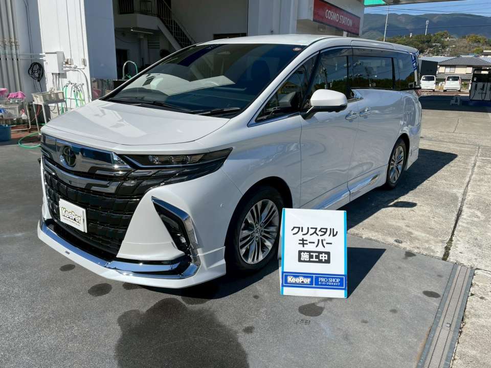 トヨタ アルファード｜クリスタルキーパー＋フッ素ガラスコーティング施工