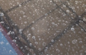 石灰汚れをリセットしたボディの施工イメージ