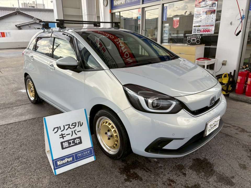 ホンダ フィット｜クリスタルキーパー施工｜和歌山県橋本市 川福石油 KeePer PRO SHOP 高野口SS