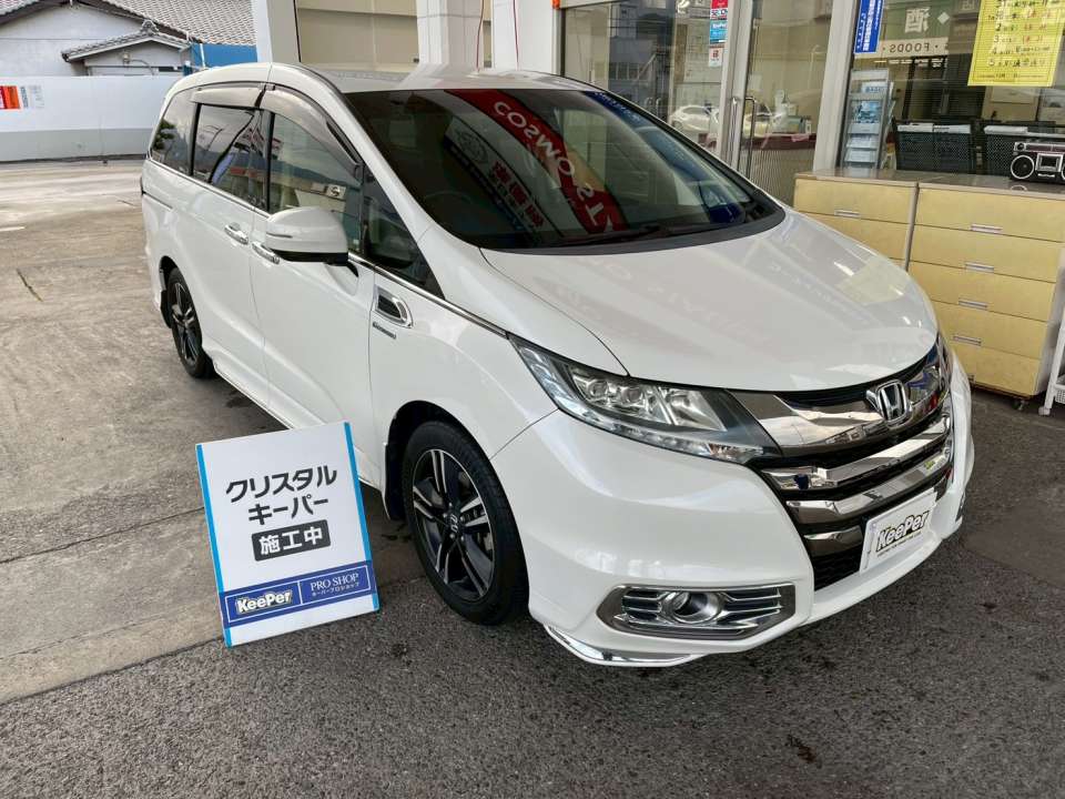 クリスタルキーパー施工｜ホンダ オデッセイ｜年末前のメンテナンスにおすすめ