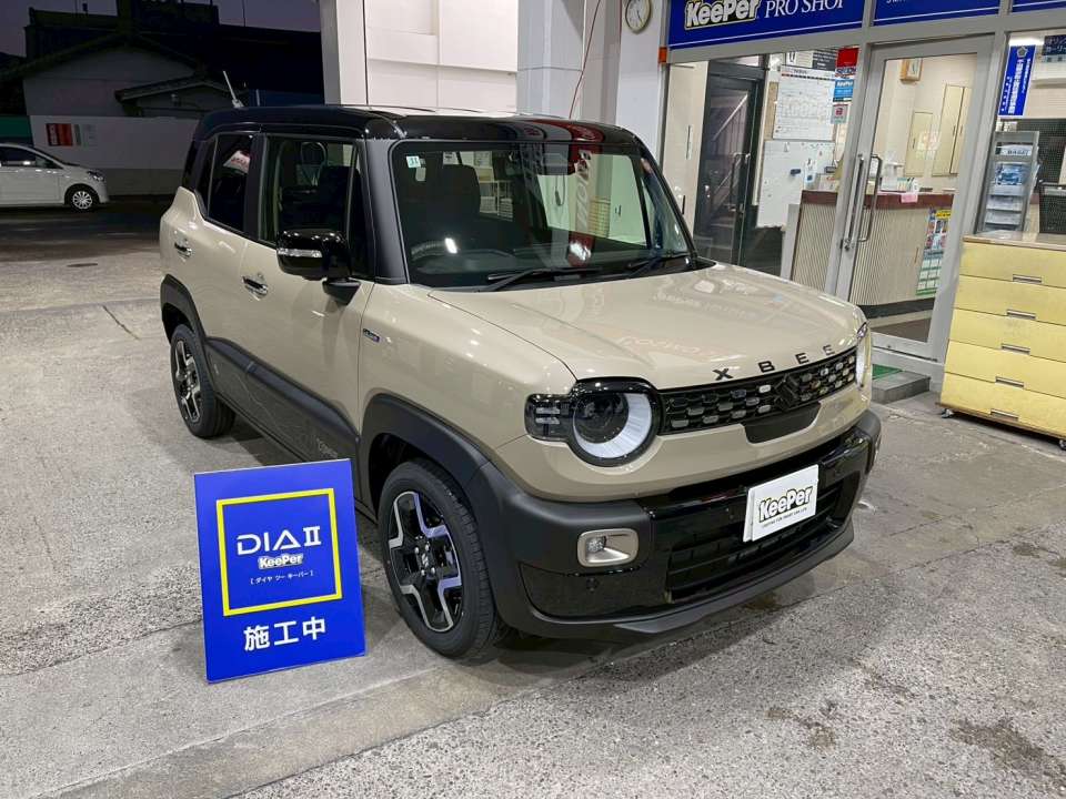 ダイヤⅡプレミアム施工｜スズキ クロスビー｜深いツヤと防汚力で洗車がラクに