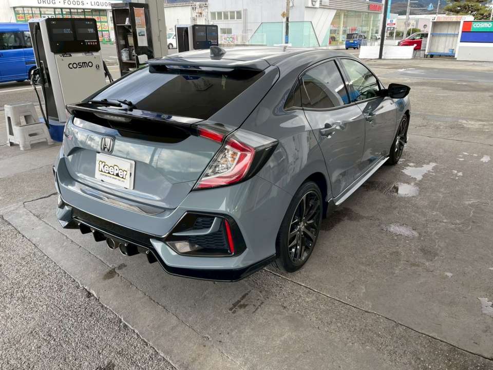 クリスタルキーパー＋フッ素ガラス全面施工｜ホンダ シビック｜透明感あるツヤ仕上げ