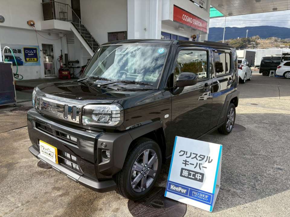 側面パネルもムラなくツヤが整い、 樹脂パーツキーパー施工により未塗装樹脂の黒さが復活。 タフトらしい力強いデザインが引き締まっています。