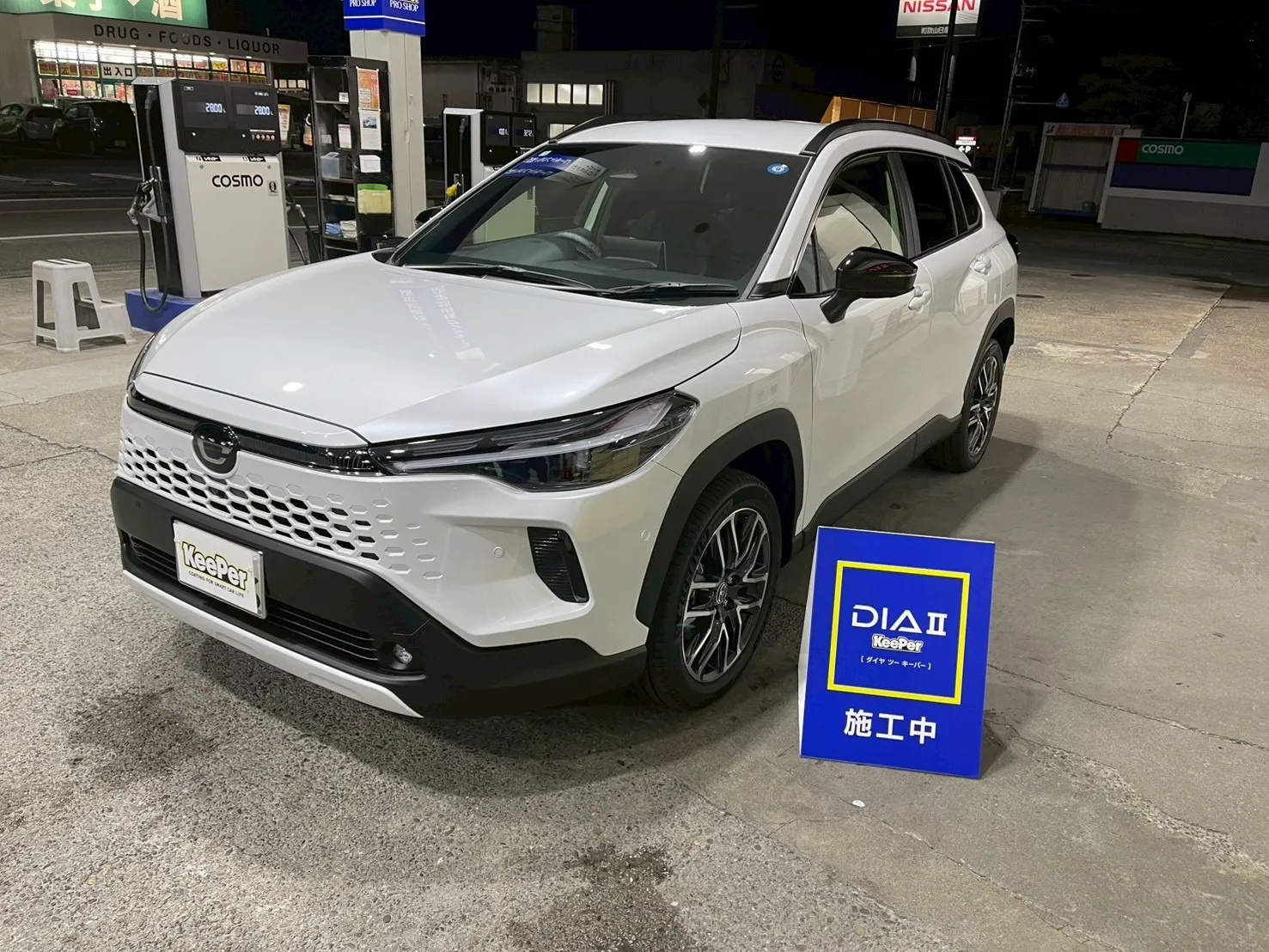 ダイヤⅡキーパー施工後の軽バン。仕事車でも艶と防汚性能を実感