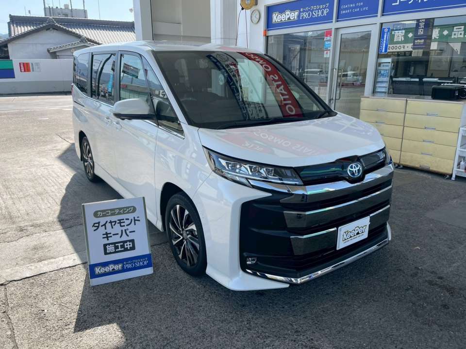 ダイヤモンドキーパーBメンテナンス・フッ素ガラスコーティング全面施工｜トヨタ ヴォクシー｜和歌山県橋本市