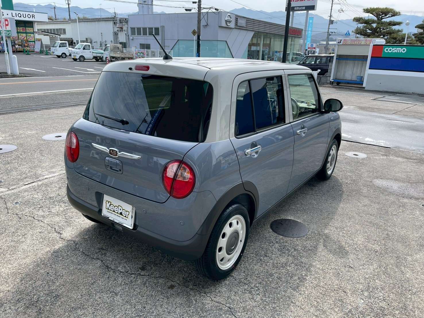 クリスタルキーパー施工｜スズキ アルトラパン｜後方