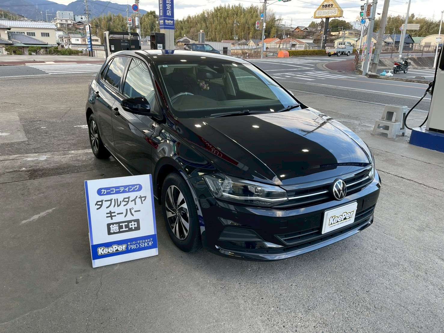 WダイヤモンドキーパーBメンテナンス・ヘッドライトプロテクト施工｜フォルクスワーゲン ポロ｜和歌山県橋本市