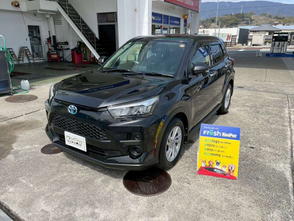 フレッシュキーパー＋ヘッドライトプロテクト施工｜トヨタ ライズ（川福石油 KeePer PRO SHOP 高野口SS）