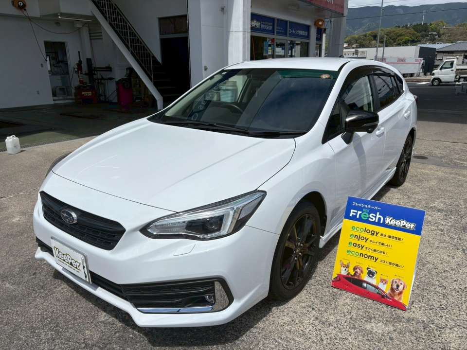 フレッシュキーパー施工｜スバル インプレッサ（川福石油 KeePer PRO SHOP 高野口SS）
