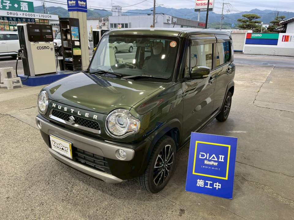 ダイヤⅡキーパー施工＋樹脂パーツキーパー＋研磨｜スズキ ハスラー
