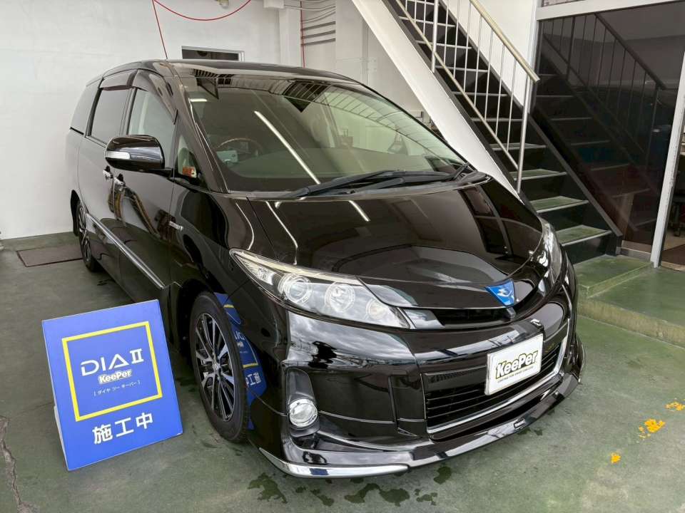 トヨタ エスティマ ダイヤⅡキーパー＋ヘッドライトクリーン＆プロテクト施工