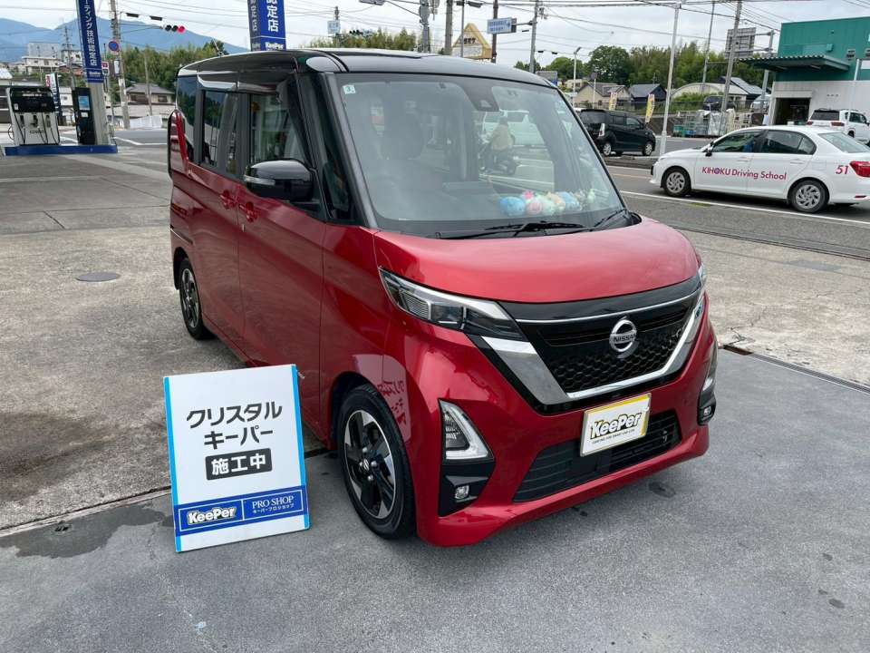 日産 ルークス クリスタルキーパー施工