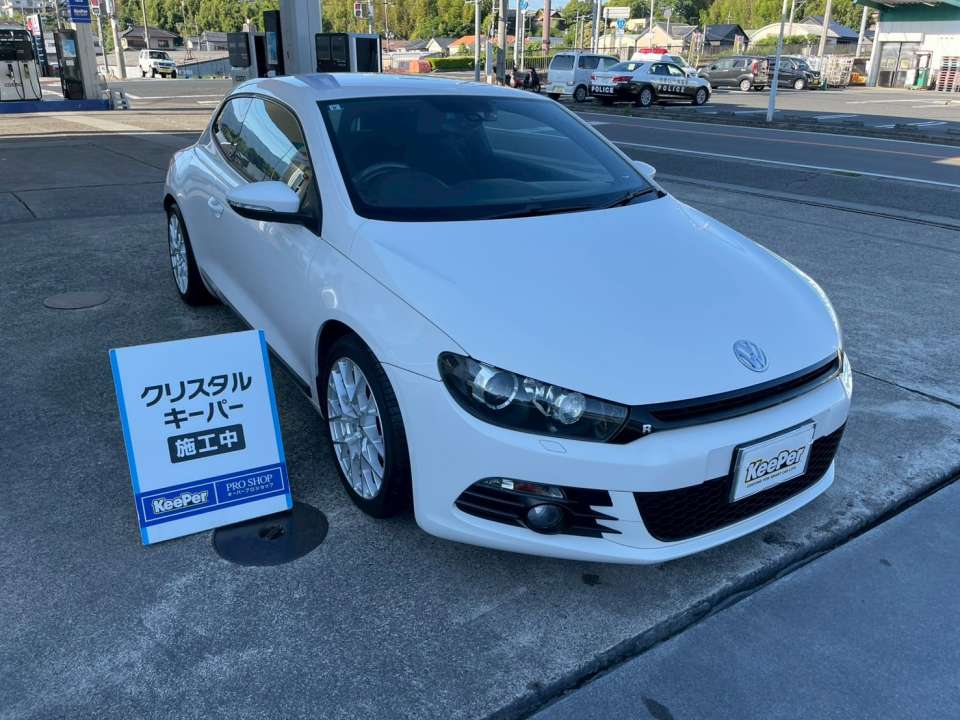 フォルクスワーゲン シロッコ クリスタルキーパー ヘッドライトクリーン＆プロテクト施工
