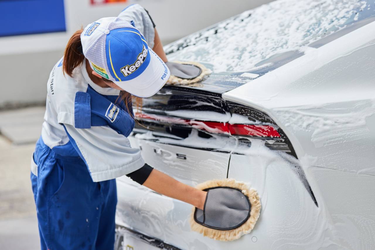 純水手洗い洗車